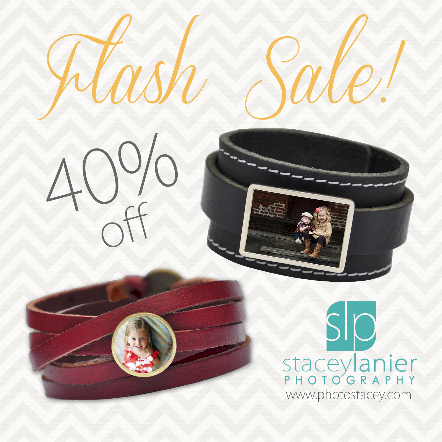 FLASH SALE – 40% Off Leather Charm Bracelets Today Only!